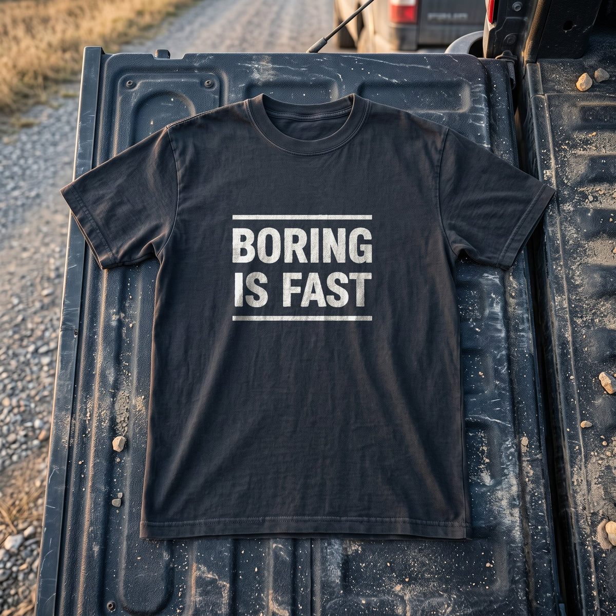 O5 Gear Boring Is Fast tee in Midnight