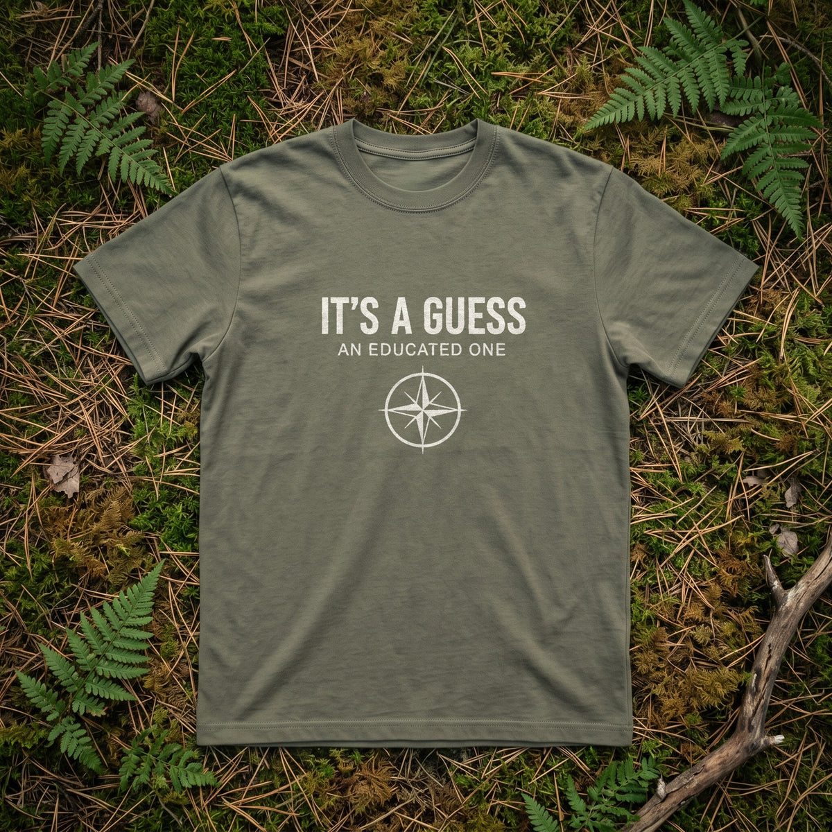 O5 Gear Educated Guess tee in Moss